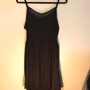 H&M black spaghetti strap dress size 14